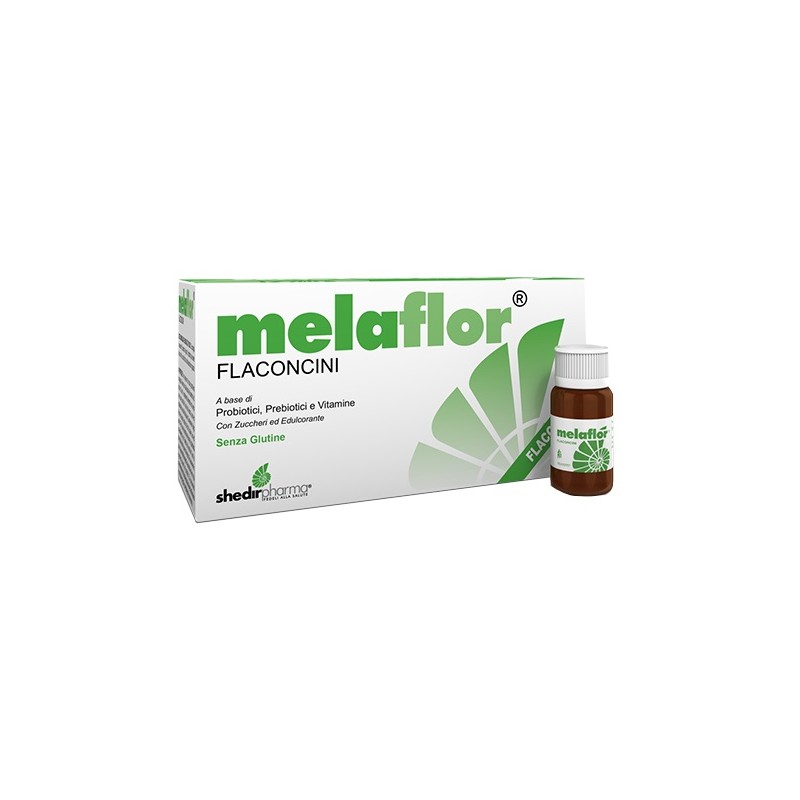 Melaflor Integratore per equilibrio intestinale con la Probiotici e Prebiotici 10 flaconcini x 10 ml