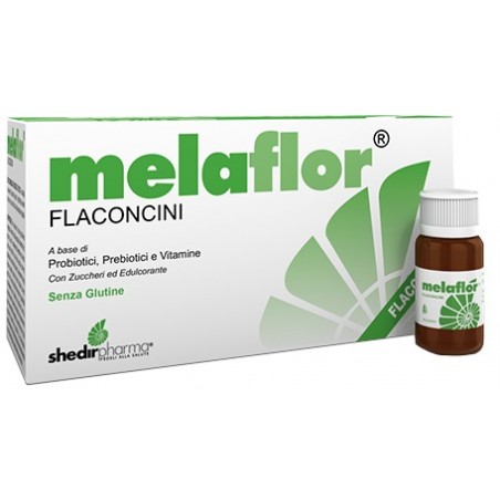 Melaflor Integratore per equilibrio intestinale con la Probiotici e Prebiotici 10 flaconcini x 10 ml