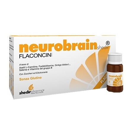 Neurobrainshedir Integratore per il supporto cognitivo e circolatorio 10 flaconcini x 10 ml