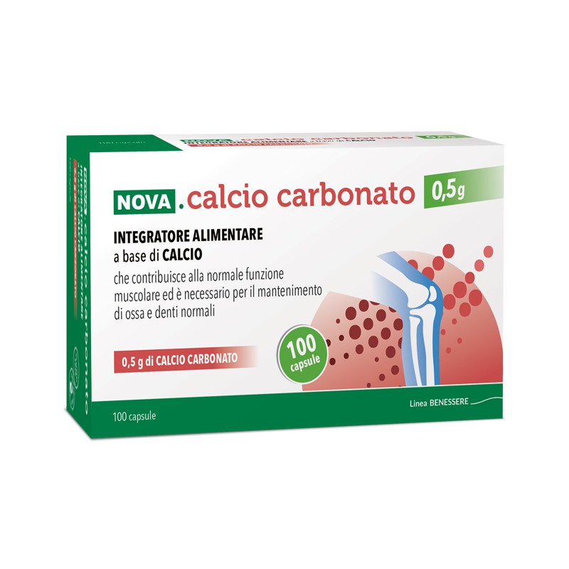 Nova Argentia Ind. Farm Nova Calcio Carbonato 0,5 G 100 Capsule