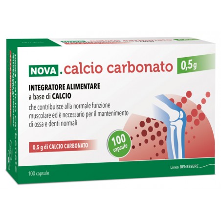 Nova Argentia Ind. Farm Nova Calcio Carbonato 0,5 G 100 Capsule