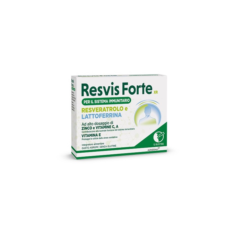 Resvis Forte Xr sistema immunitario resveratrolo e lattoferrina12 Bustine