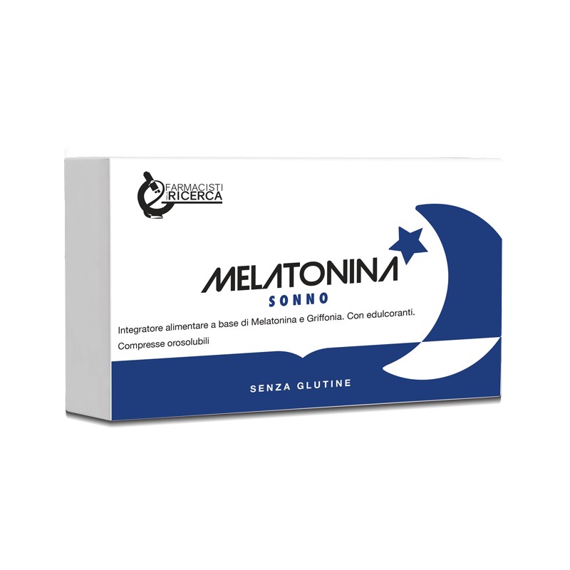 confezione con 30 capsule di melatonina sonno fpr