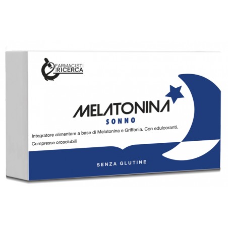 confezione con 30 capsule di melatonina sonno fpr