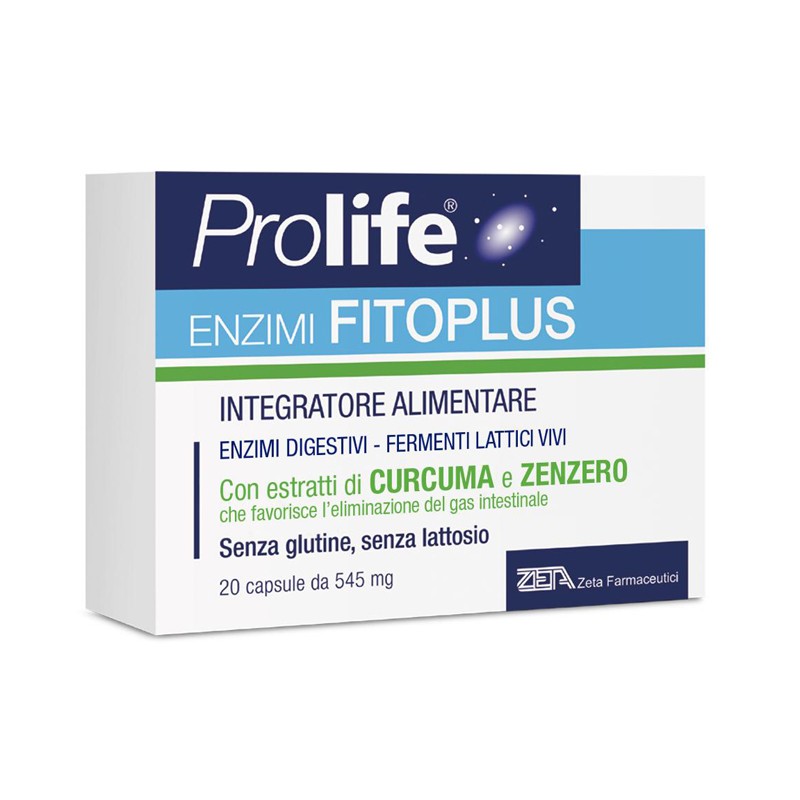 Zeta Farmaceutici Prolife Enzimi Fitoplus 20 Capsule