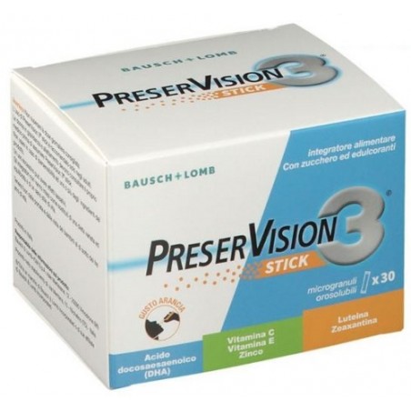 Bausch & Lomb-iom Preservision 3 30 Stick Orosolubili Da 2 G