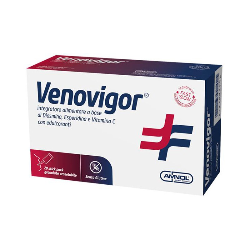 Amnol Chimica Biologica Venovigor 20 Stick Pack Granulato Orosolubile