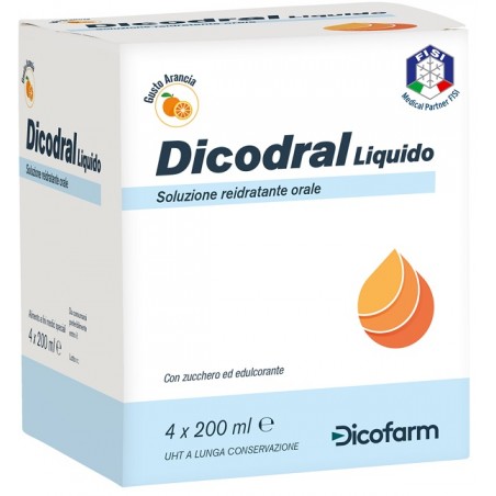 4 flaconi da 200 ml dicodral liquido soluzione