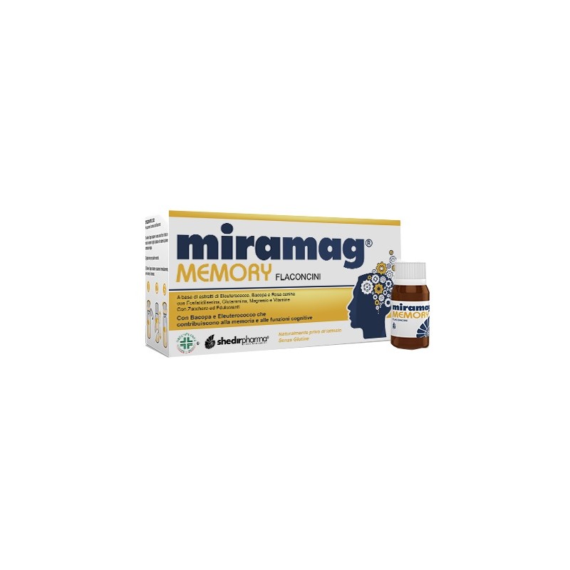 Miramag Memory Integratore per memoria e funzioni cognitive 10 flaconcini x 10 ml