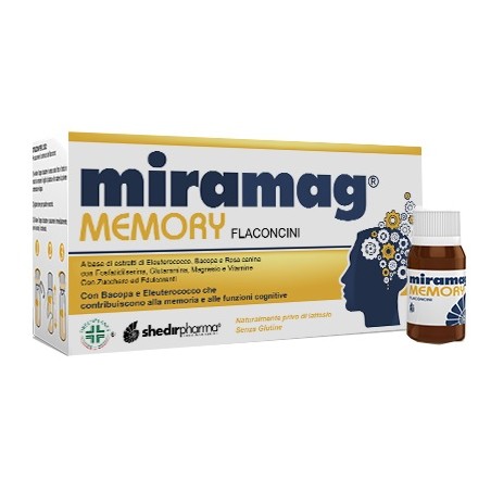 Miramag Memory Integratore per memoria e funzioni cognitive 10 flaconcini x 10 ml