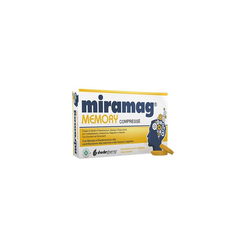 Miramag Memory Integratore per memoria e funzioni cognitive 40 compresse rivestite