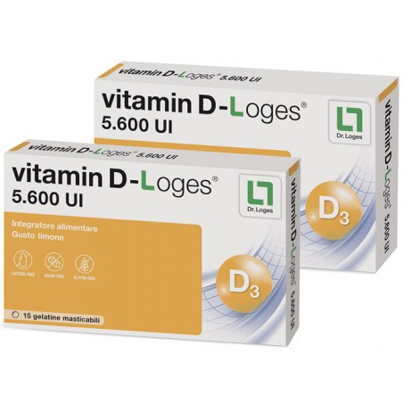 Biofarmex Vitamin D-loges 30 Gelatine Masticabili Gusto Limone 42 G