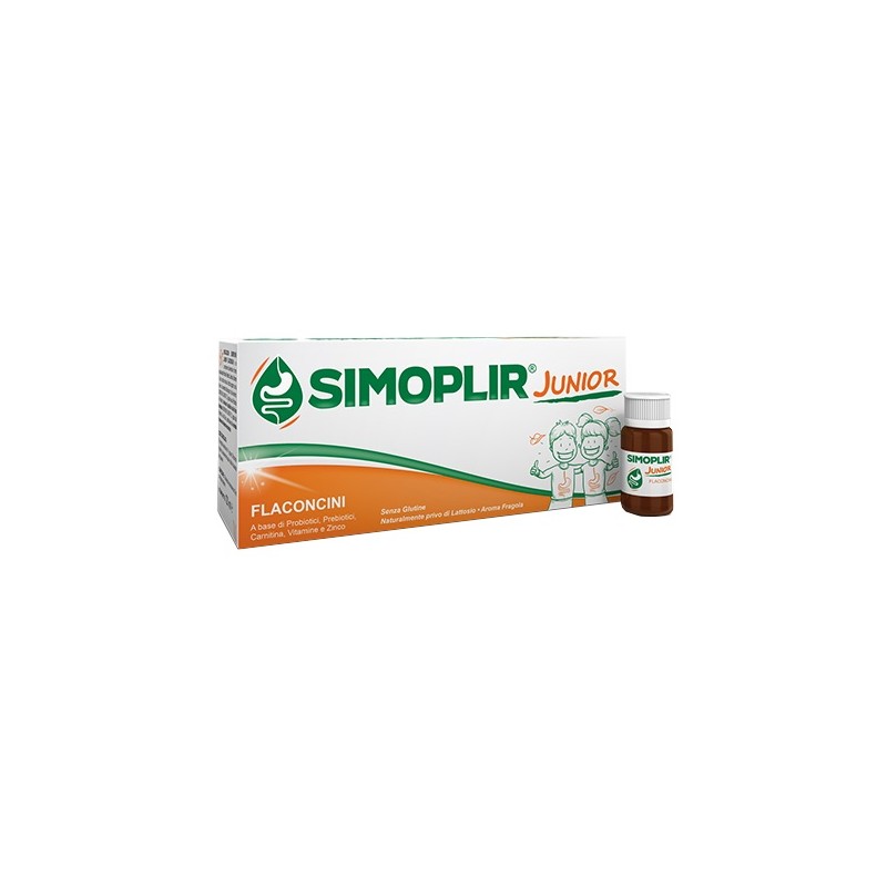 Simoplir Junior Integratore equilibrio intestinale e supporto immunitario dei più piccoli 12 Flaconcini x 10 ml