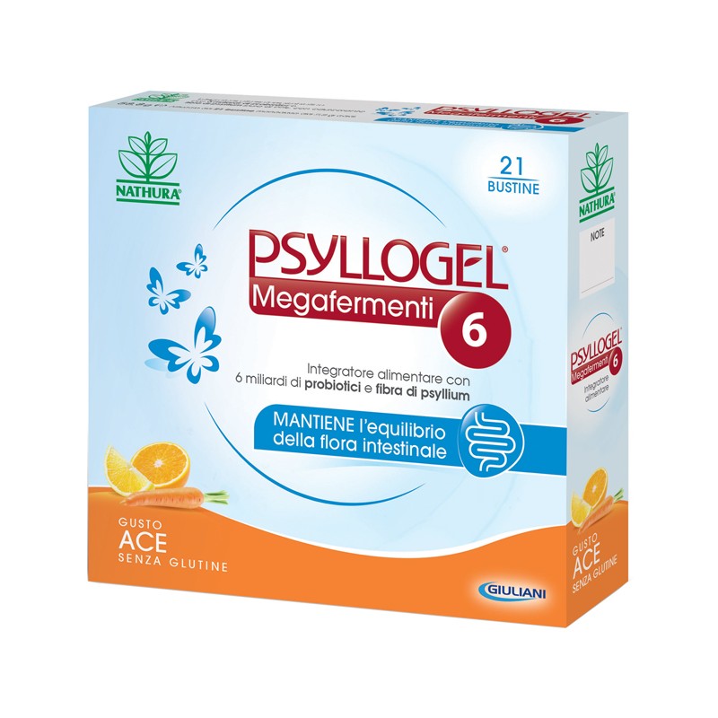 Giuliani Psyllogel Megafermenti 6 Gusto Ace 21 Buste