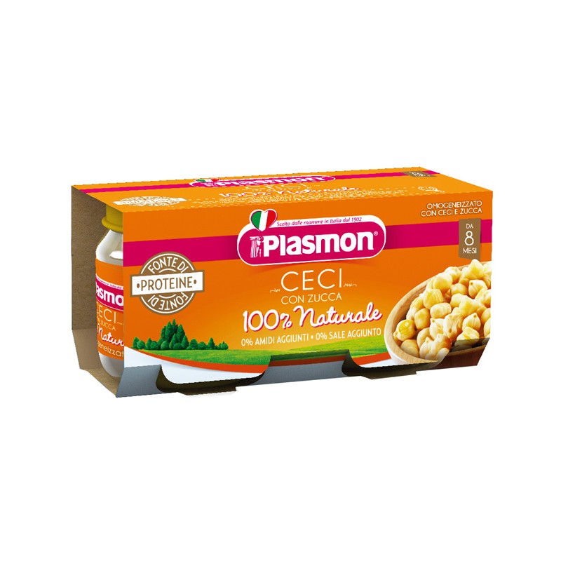 Plasmon Omogeneizzato Ceci/zucca 2 X 80 G