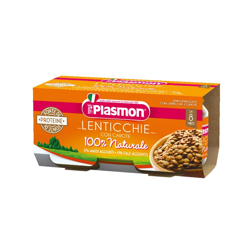 Plasmon Omogeneizzato Lenticchie 2 X 80 G