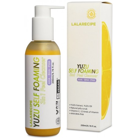 Seoul Cosmetics Co Lalarecipe Yuzu Self Foam 3in1 Peel Cleanser 200 Ml